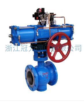 法蘭式V型球閥合流、分流、及流向自由的切換！